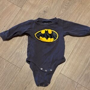 Batman Gray and Yellow Bodysuit Onesie